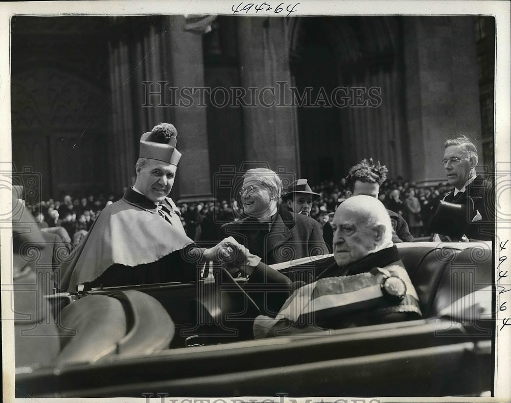 1939 Bishop Stephen Donahue with Msgr Michael Lavelle  - Historic Images