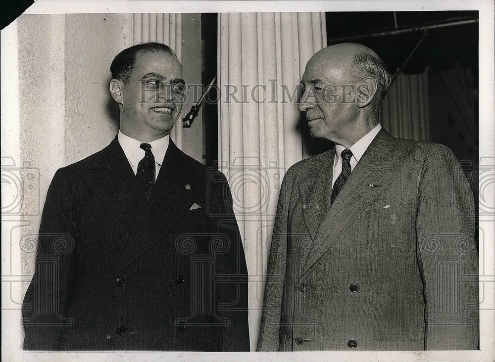 1938 Veteran Chiefs, Schaffer and Hines, Visit White House - Historic Images