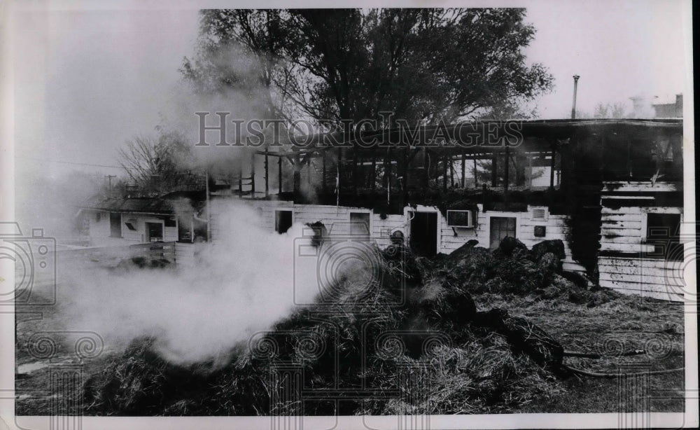 1968 Press Photo Unknown Burning House - nea57558 - Historic Images