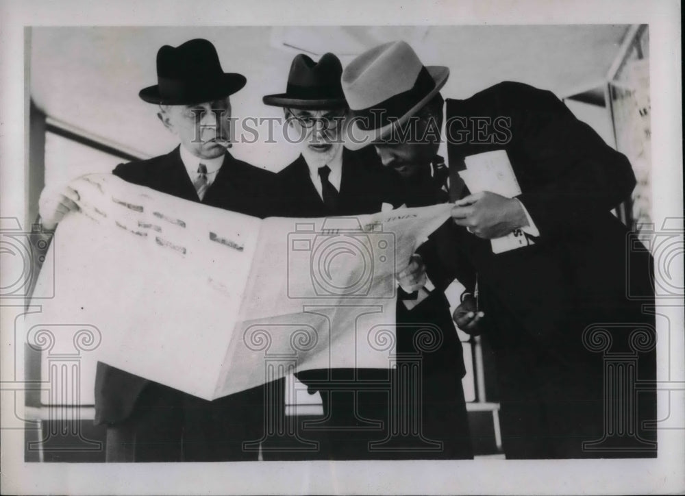 1938 Press Photo Professor Standley Jevone&amp; Prof Brierly of Univ of Oxford - Historic Images
