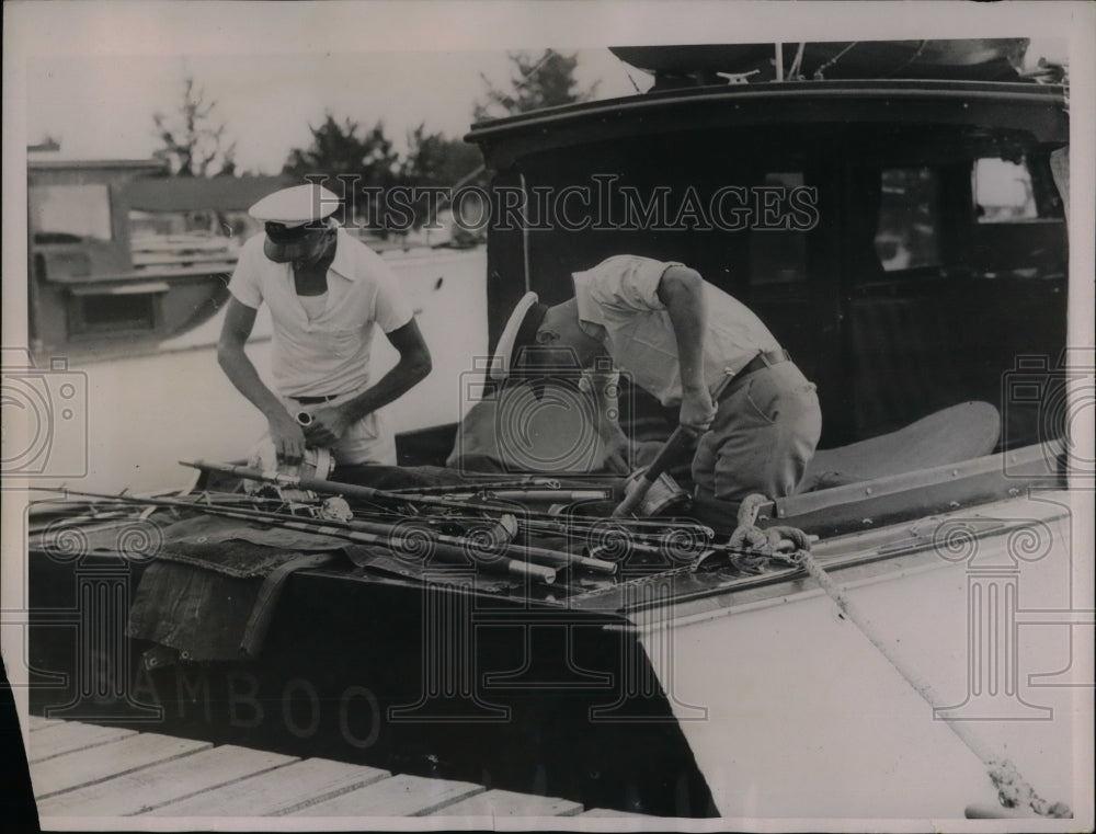 1936 Press Photo Fishermen in Miami Beach Florida - nea57623 - Historic Images