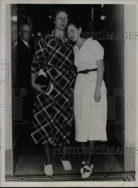 1936 Press Photo Jessie Hankey After Guilty Verdict Killing Kenneth Wagner Baby - Historic Images