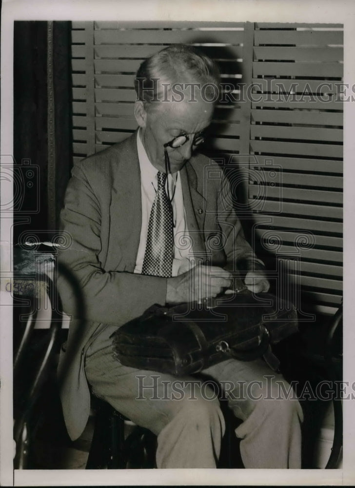 1935 Press Photo Congressman D.J. Driscoll at Senate Lobby Probe - nea57720 - Historic Images