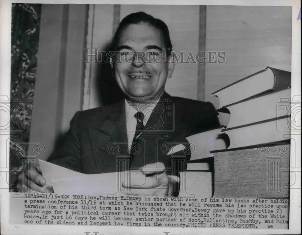 1954 Gov. Thomas E. Dewey  - Historic Images