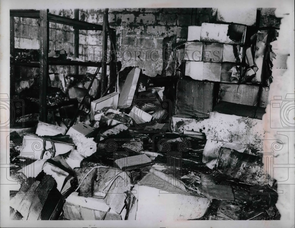 Fire Damage Brunswick Florist Shop  - Historic Images