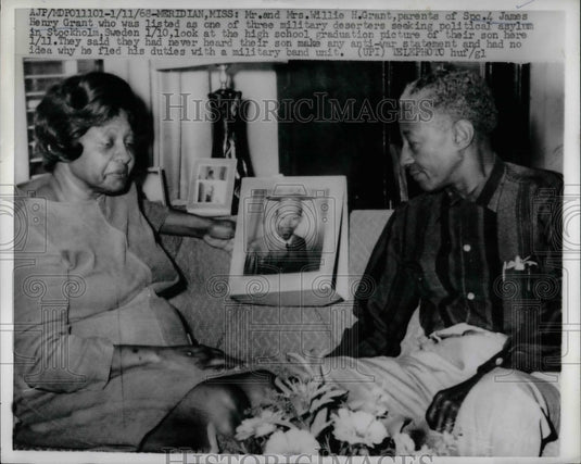 1968 parents of U.S. Military deserter James Henry Grant of MS - Historic Images