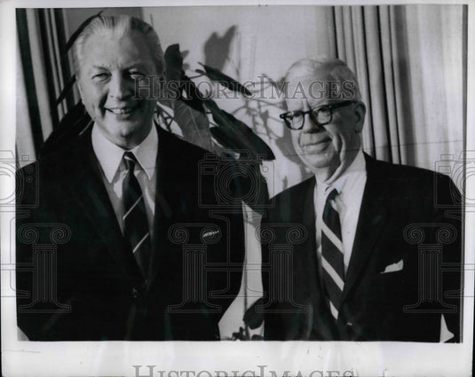 1968 Press Photo West German Chancellor Kurt Georg Kiesinger - Historic Images