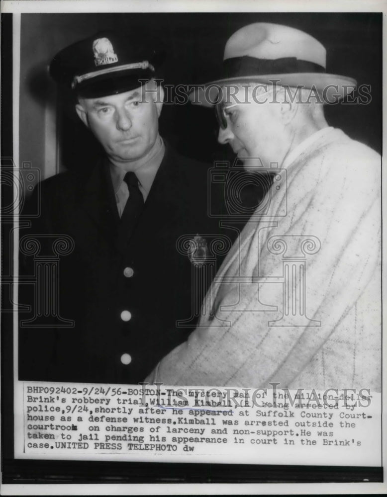 1956 William Kimball Arrested Brinks Robbery Trial  - Historic Images