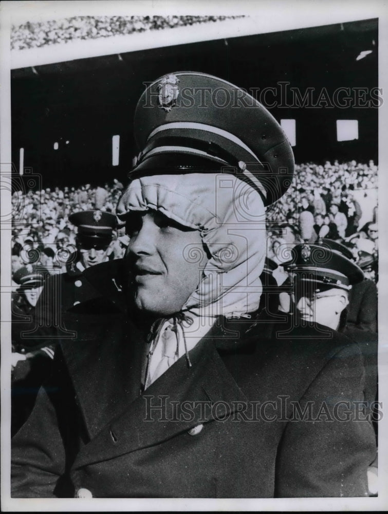 1957 Larry Hoffman, Bandsman with Double Hat Illinois - Historic Images