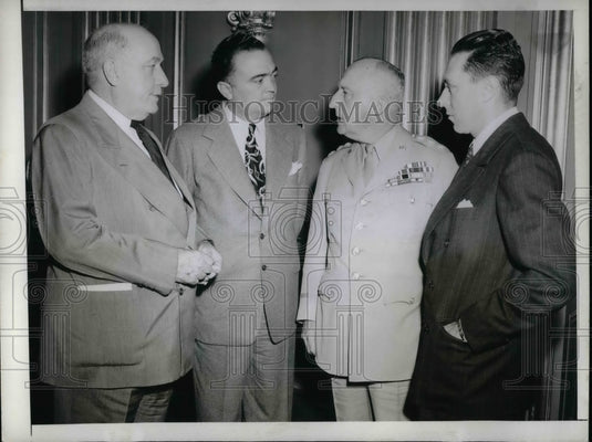 1943 Jeffers Hoover Drum Milano Attend FBI National Police Academy - Historic Images