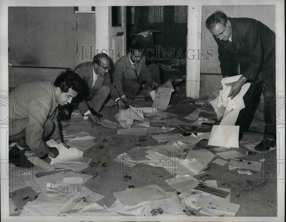 1959 Margliano Italy Town Hall &amp; Tax Office After Riot  - Historic Images
