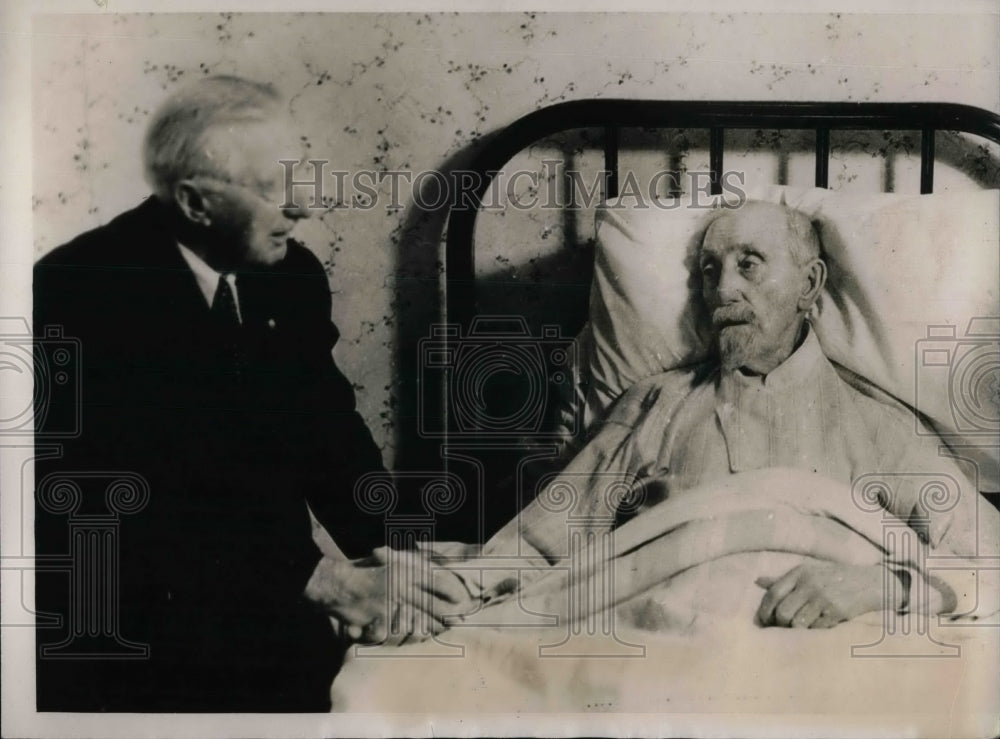 1934 Dr WA Allen 100 Years Old &amp; Brother Benjamin Allen  - Historic Images