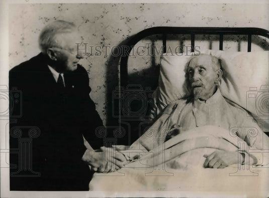 1934 Dr WA Allen 100 Years Old & Brother Benjamin Allen  - Historic Images