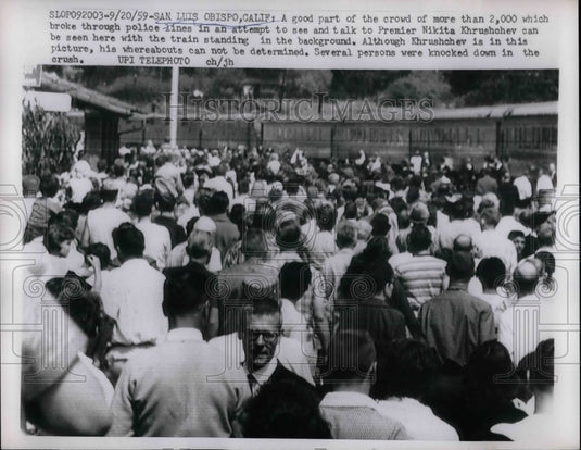 1959 Premier Nikita Khrushchev on US  - Historic Images