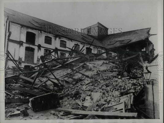 1934 Grain Warehouse Collapsed England  - Historic Images