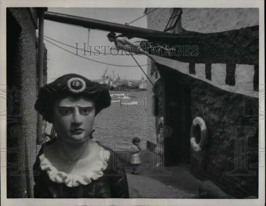 1961 Ancient Decorations at Yachtsmen's Tackle Shop England - Historic Images