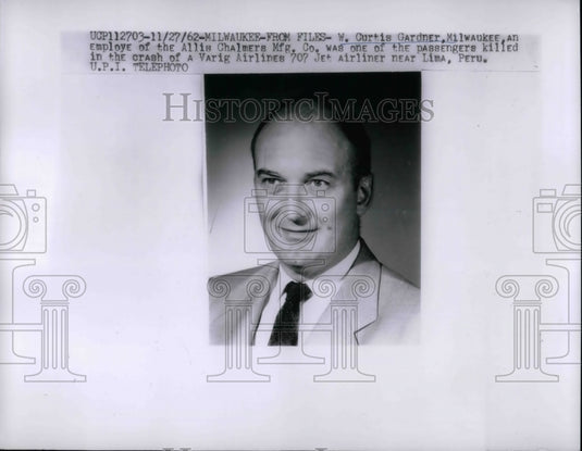 1962 Curtis Gardner Killed in Plane Crash  - Historic Images