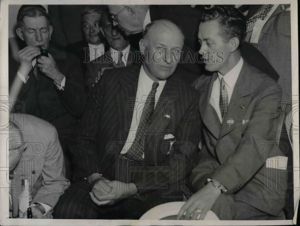 1936 Otis Glenn Nominee fo US Senate & Edward Hayes Campaign Manager - Historic Images