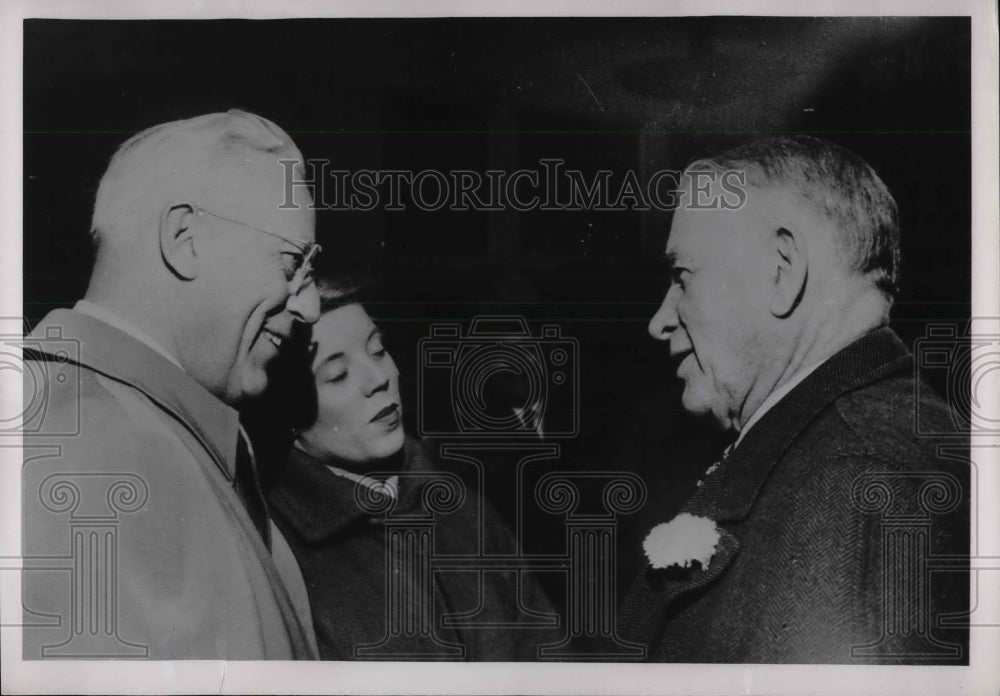 1952 Press Photo California&#39;s Gov. Earl Warren, his daughter Virginia and Vice - Historic Images