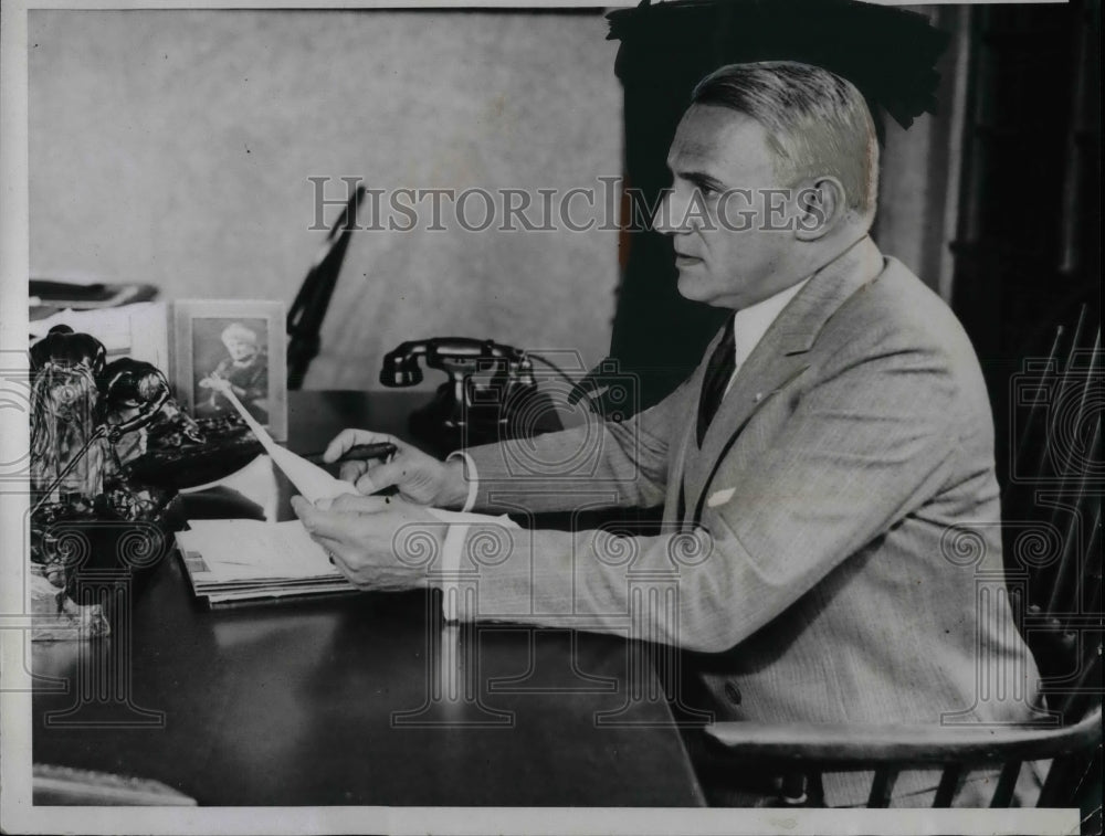 1934 Former Wisconsin Governor Walter Kohler  - Historic Images