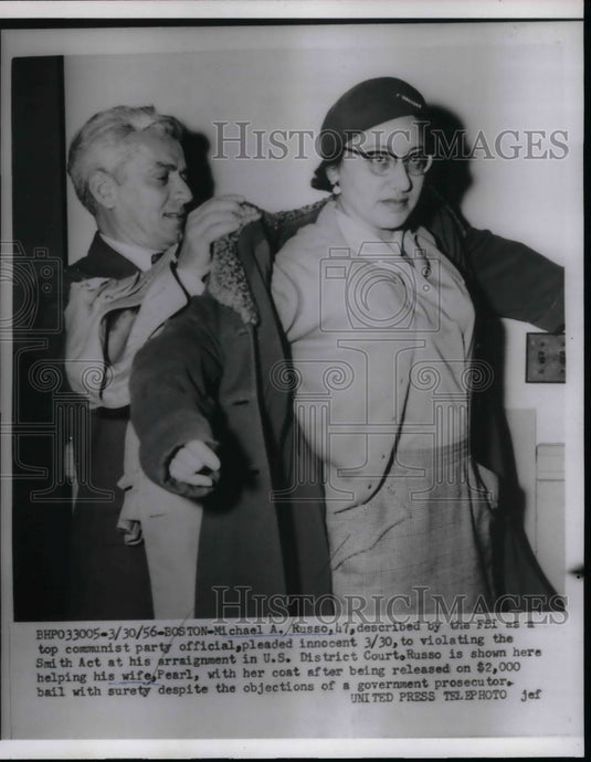 1956 Michael Russo Top Communist Party Official  - Historic Images