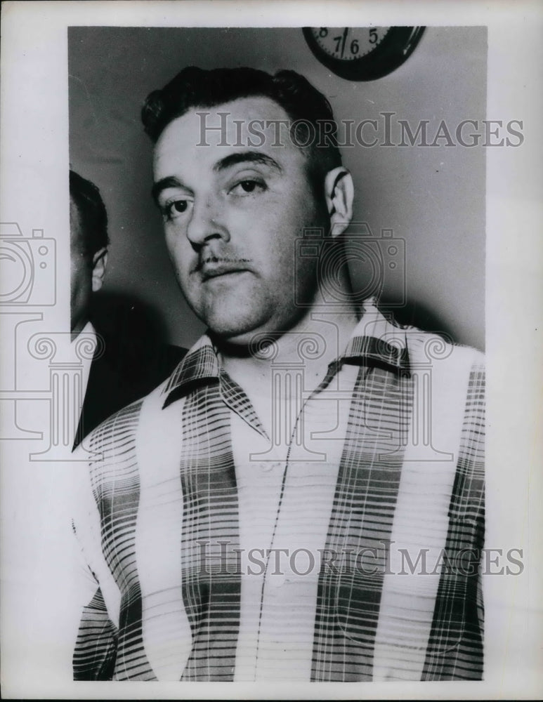 1958 Press Photo James Burke Detroit Michigan Crooked Police - nea58629 - Historic Images