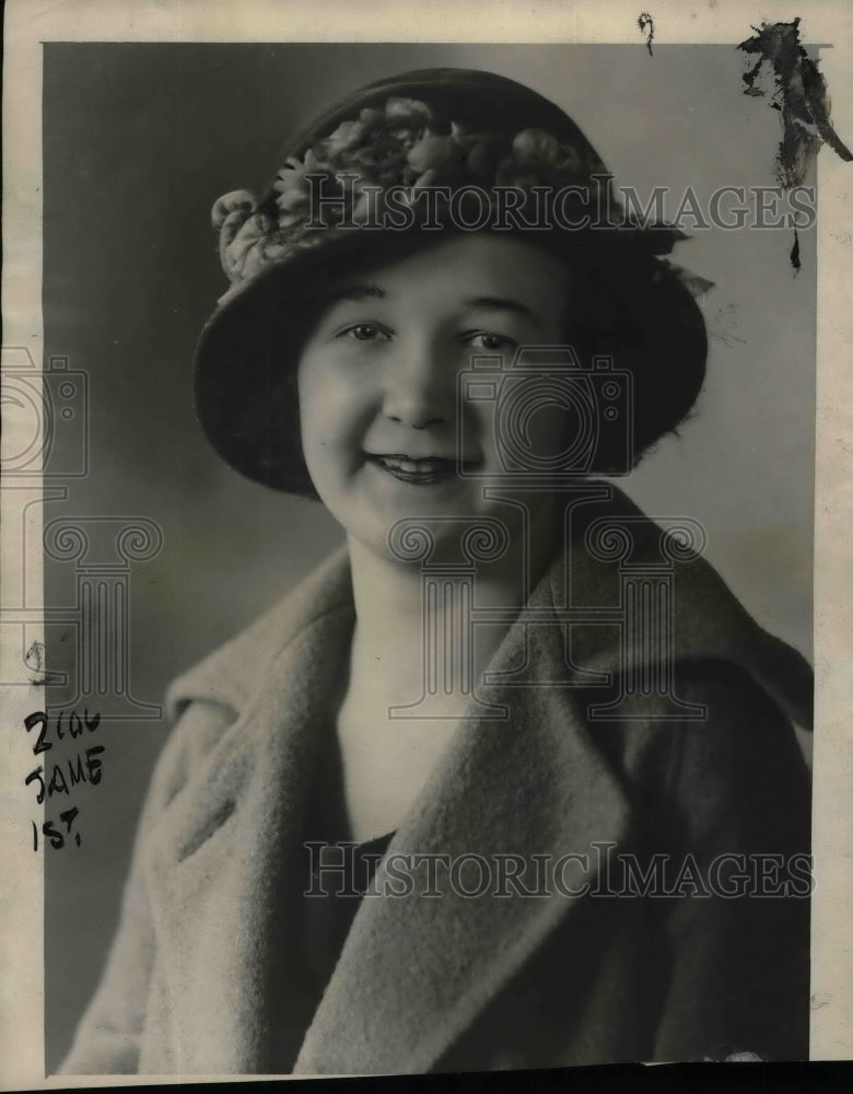 1923 Press Photo Florence Johnson of Chicago - nea58668 - Historic Images