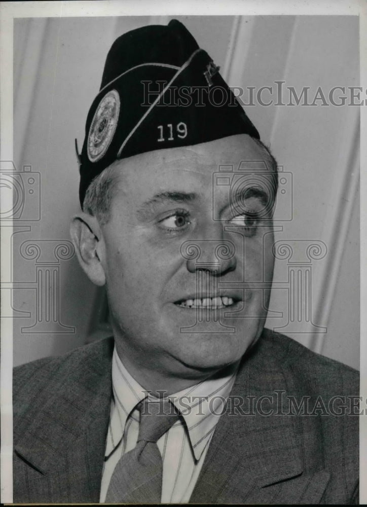 1939 Press Photo Atty. Raymond Kelly Commander of the American Legion - Historic Images