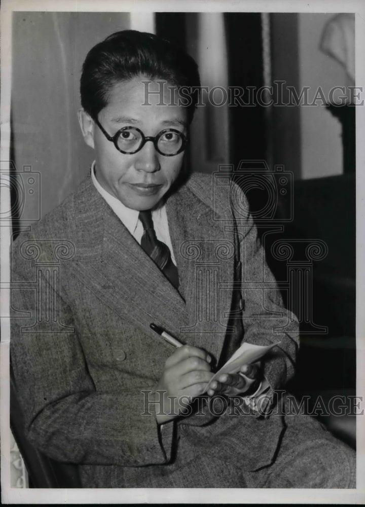 1937 Reporter M. Kato in Washington DC  - Historic Images