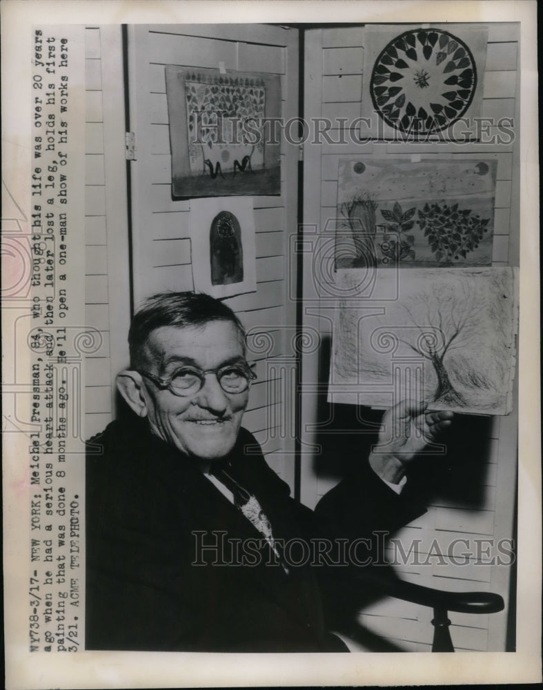 1949 Meichel Presman Age 84 New Artist  - Historic Images