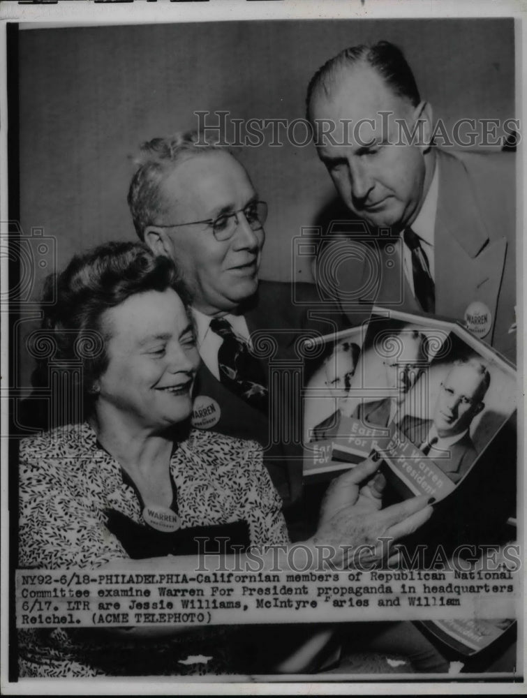 1948 Press Photo Jessie Williand McIntyre Faries &amp; William Reichel - nea58919 - Historic Images