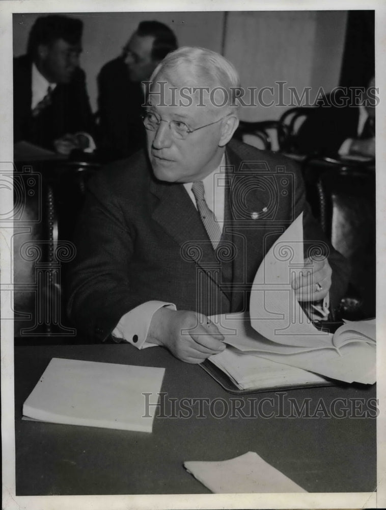 1934 Press Photo A. F. Whitney, President, Brotherhood of Railroad Trainmen-Historic Images