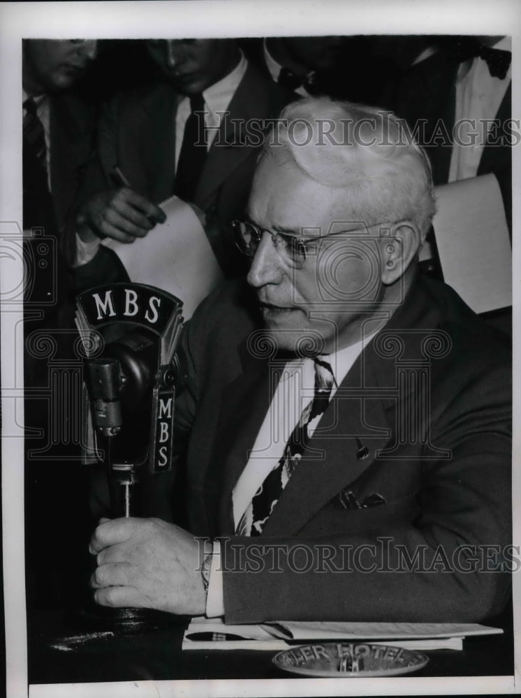 1946 A. F. Whitney, pres. of the Brotherhood of Railway Trainmen - Historic Images
