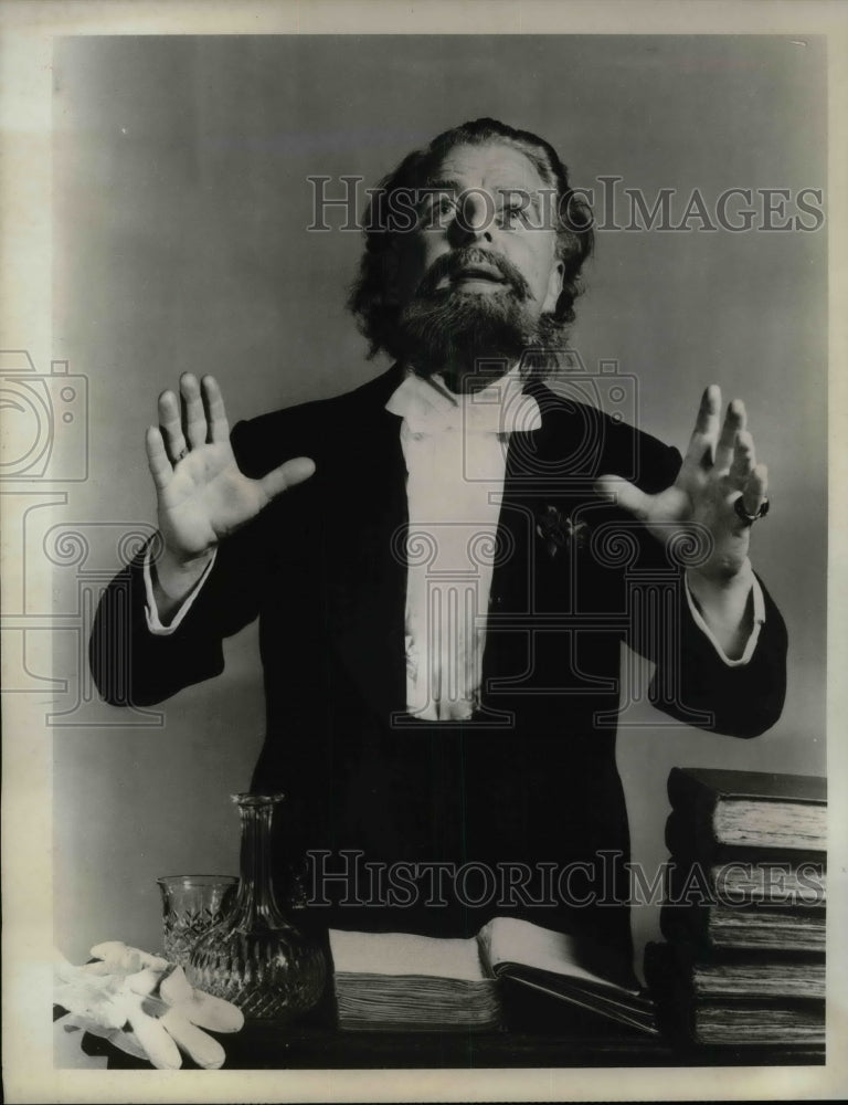 1967 Actor Emlyn Williams In &quot;Dickens&quot;  - Historic Images