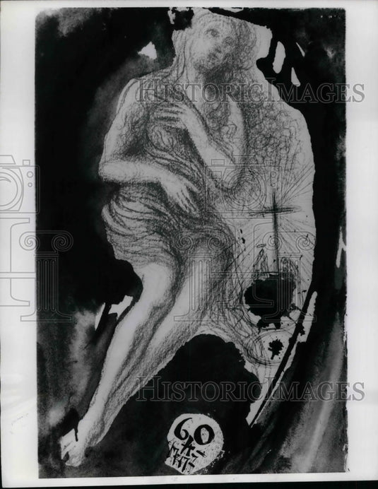 1970 Bible Art: Scribes, Pharisees brought woman committed adultery - Historic Images