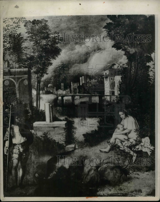 1930 Painting, "The Tempest" by Giorgione  - Historic Images