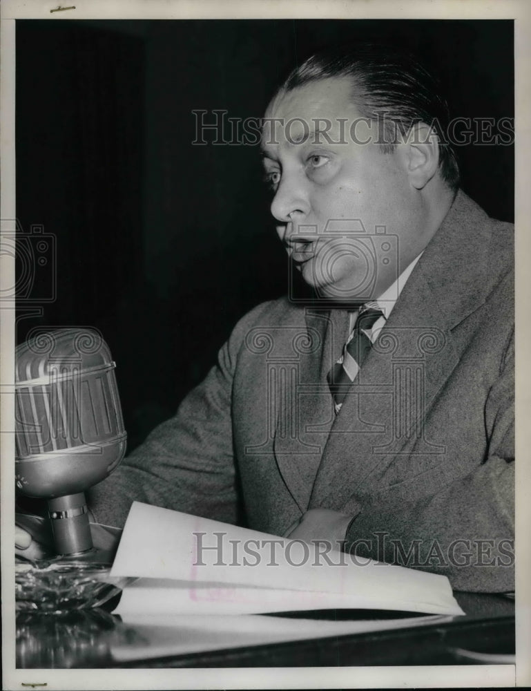 1948 Press Photo Secretary of the Interior Julius A. Krug - Historic Images