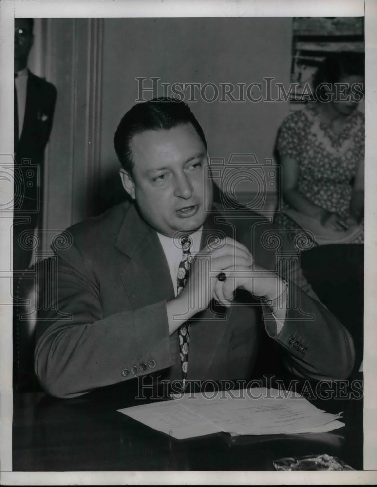 1945 Press Photo J. A. Krug, War Production Board Chairman - nea59054 - Historic Images