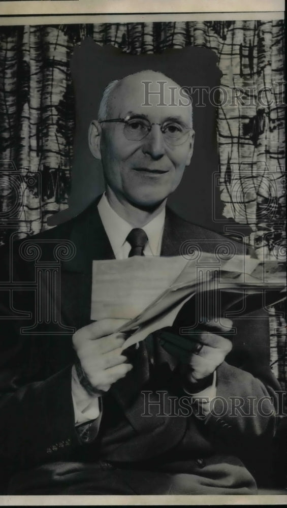 1955 Dr. Paul S. Wright after election as moderator - Historic Images