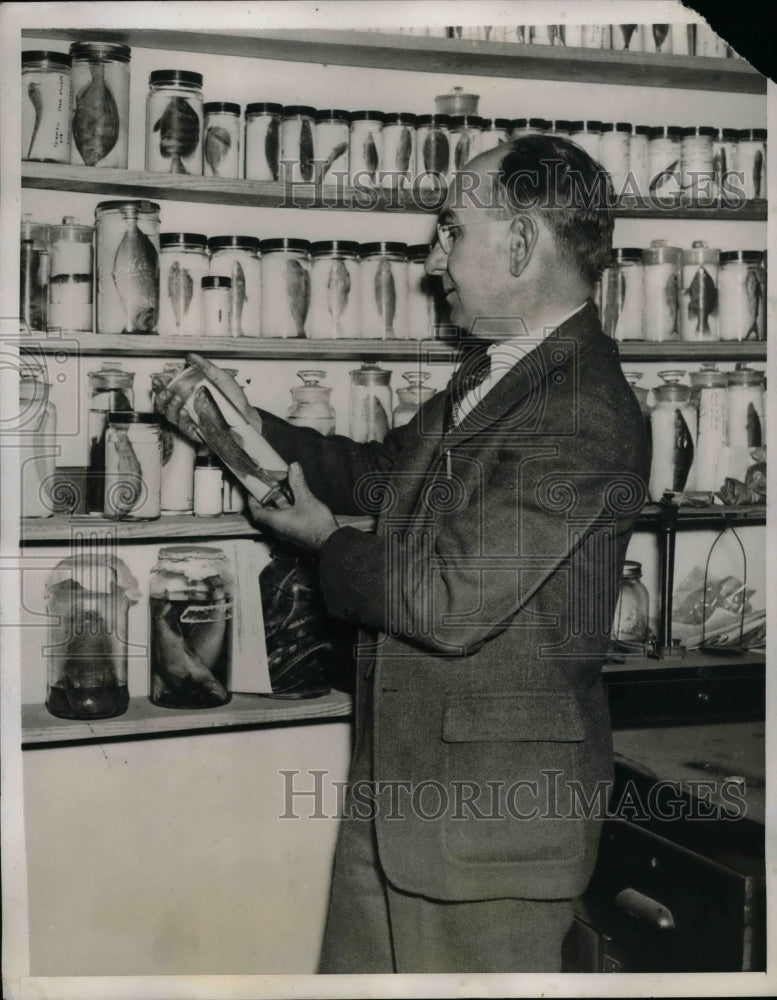 1940 Jeff McCord Pickles His Fish  - Historic Images