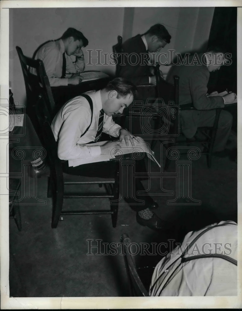 1942 Taking Aptitude Test Robert Kenworth  - Historic Images