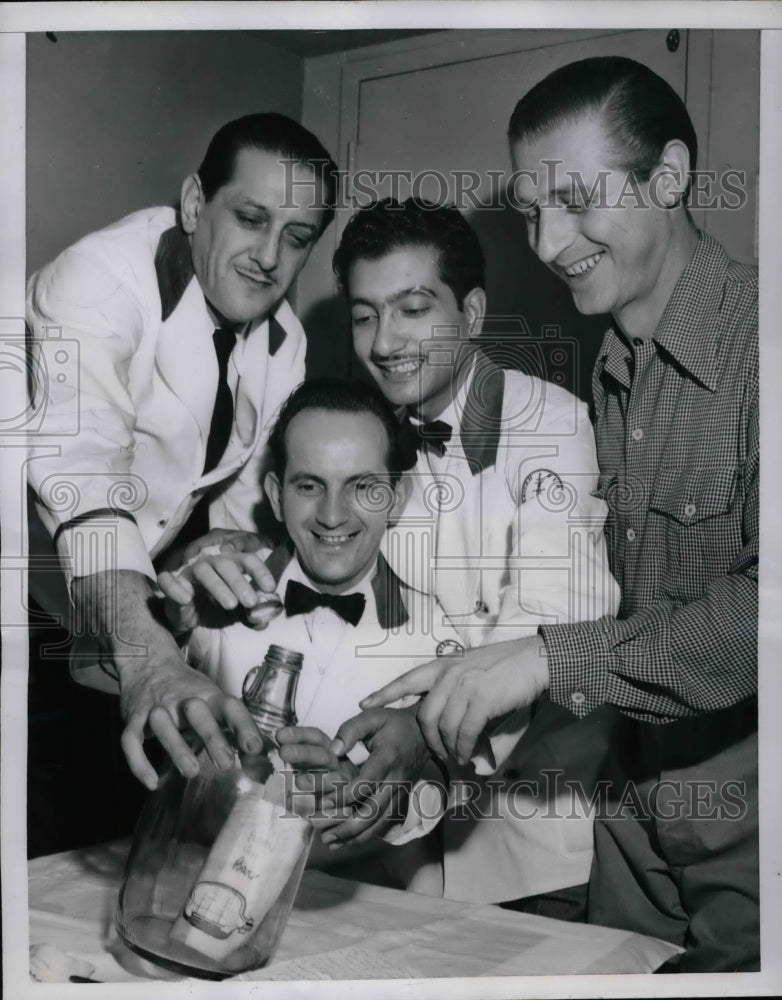 1951 Press Photo Sanford Finkelstein, Arthur Wagner, Louis Camacho, T. Trentler-Historic Images