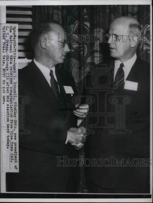 1954 James C. Donnell, C.C. Gregg, YMCA  - Historic Images