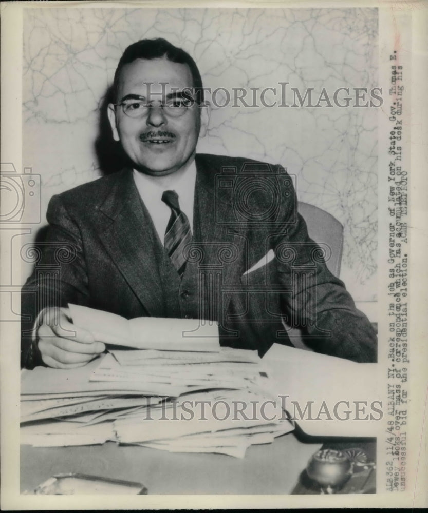 1948 Gov. Thomas E. Dewey of New York  - Historic Images