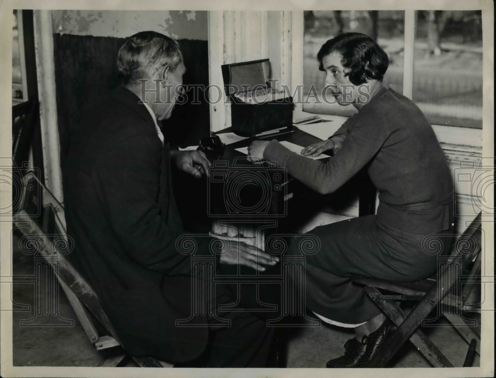 1937 Social Worker at St. Bernard  - Historic Images