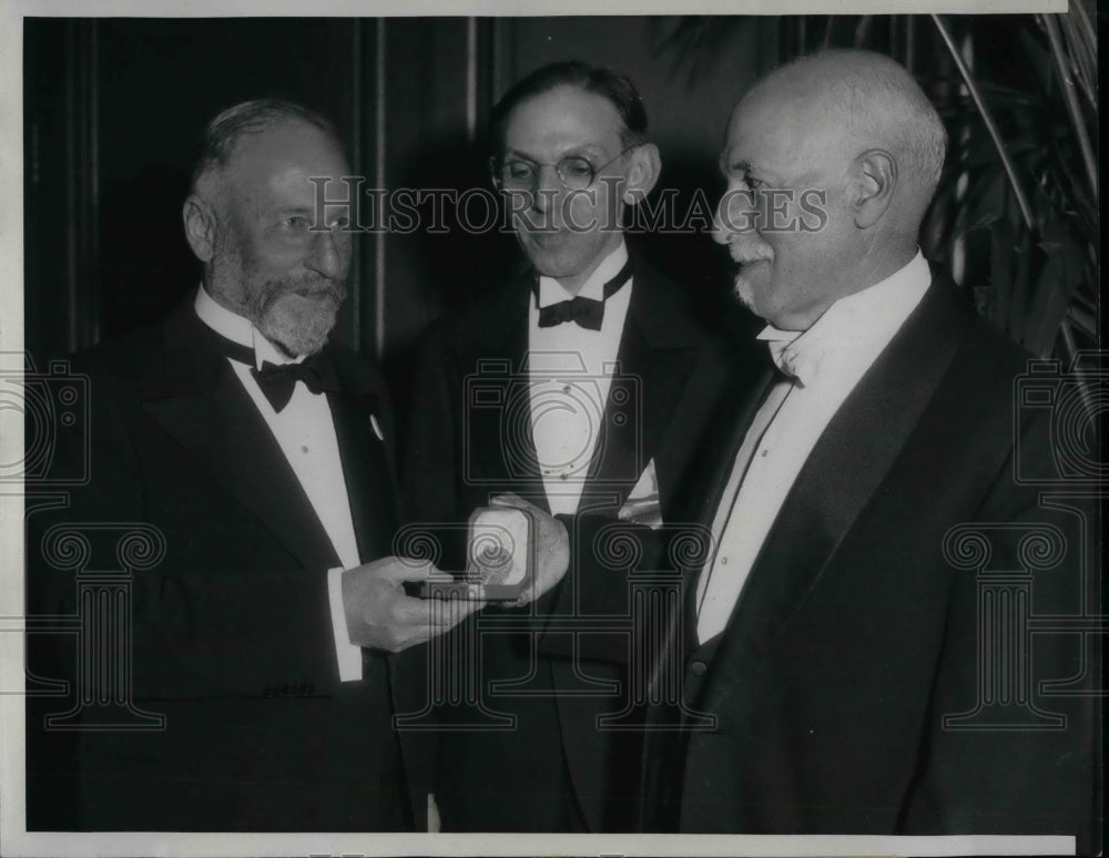 1933 Press Photo Dr. Richard Willstaetter, Dr. David Klein, Dr. Julius Stieglitz - Historic Images