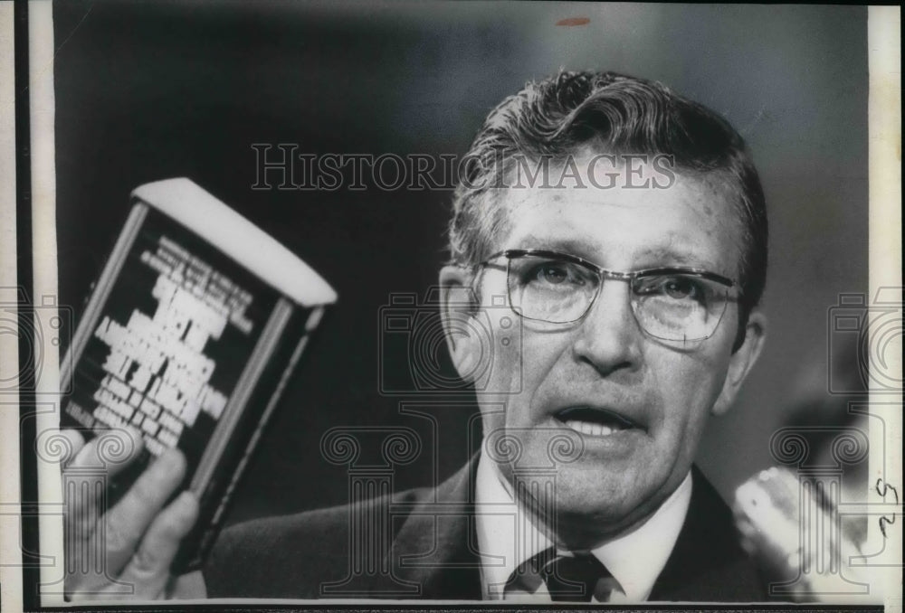 1971 Press Photo Otto Kerner, Former Illinois Governor - Historic Images