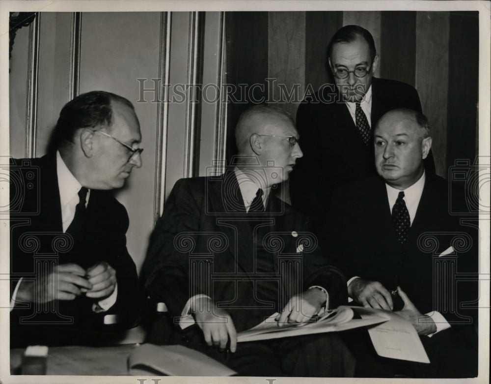 1941 NY politicians Al Ward, Will O'Shea, James Farley, Tom Durell - Historic Images