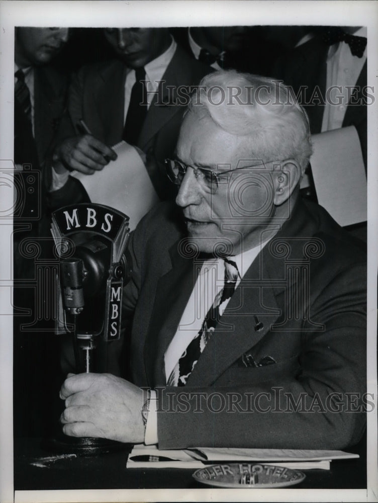 1945 Press Photo AF Whitney President of Brotherhood of Railway Trainmen - Historic Images