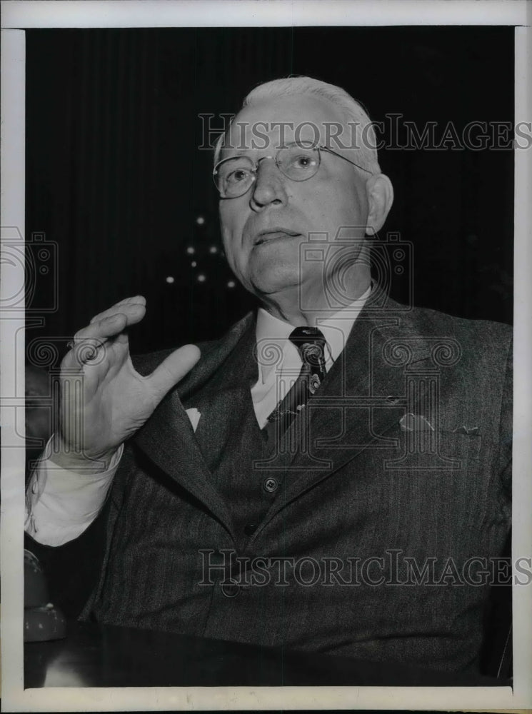 1947 Press Photo AF Whitney President of Brotherhood of Railway Trainmen - Historic Images